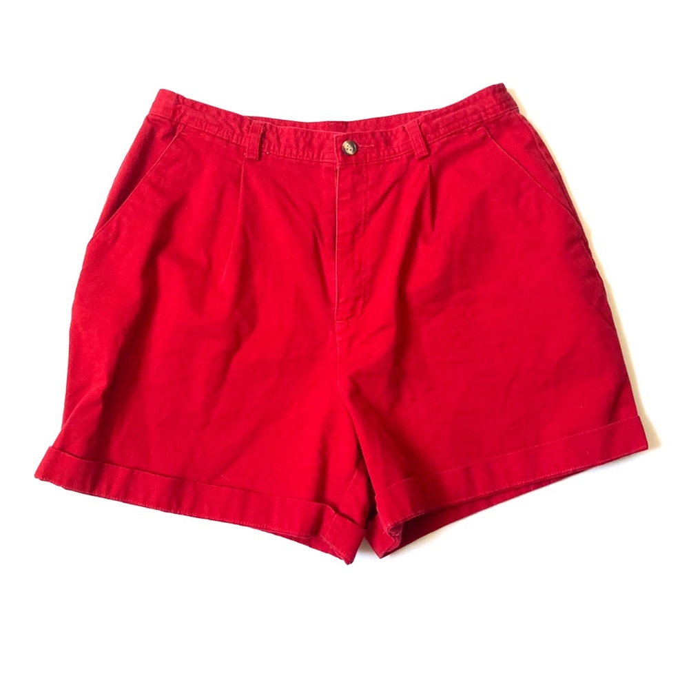 Vintage high waisted khaki shorts Red size 14P